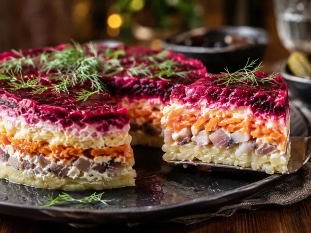 Hareng en fourrure plat russe traditionnel 10 Hareng en fourrure plat russe traditionnel