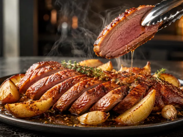 Magret de canard au poire au four simple et delicieux 3 Magret de canard au poire au four simple et delicieux
