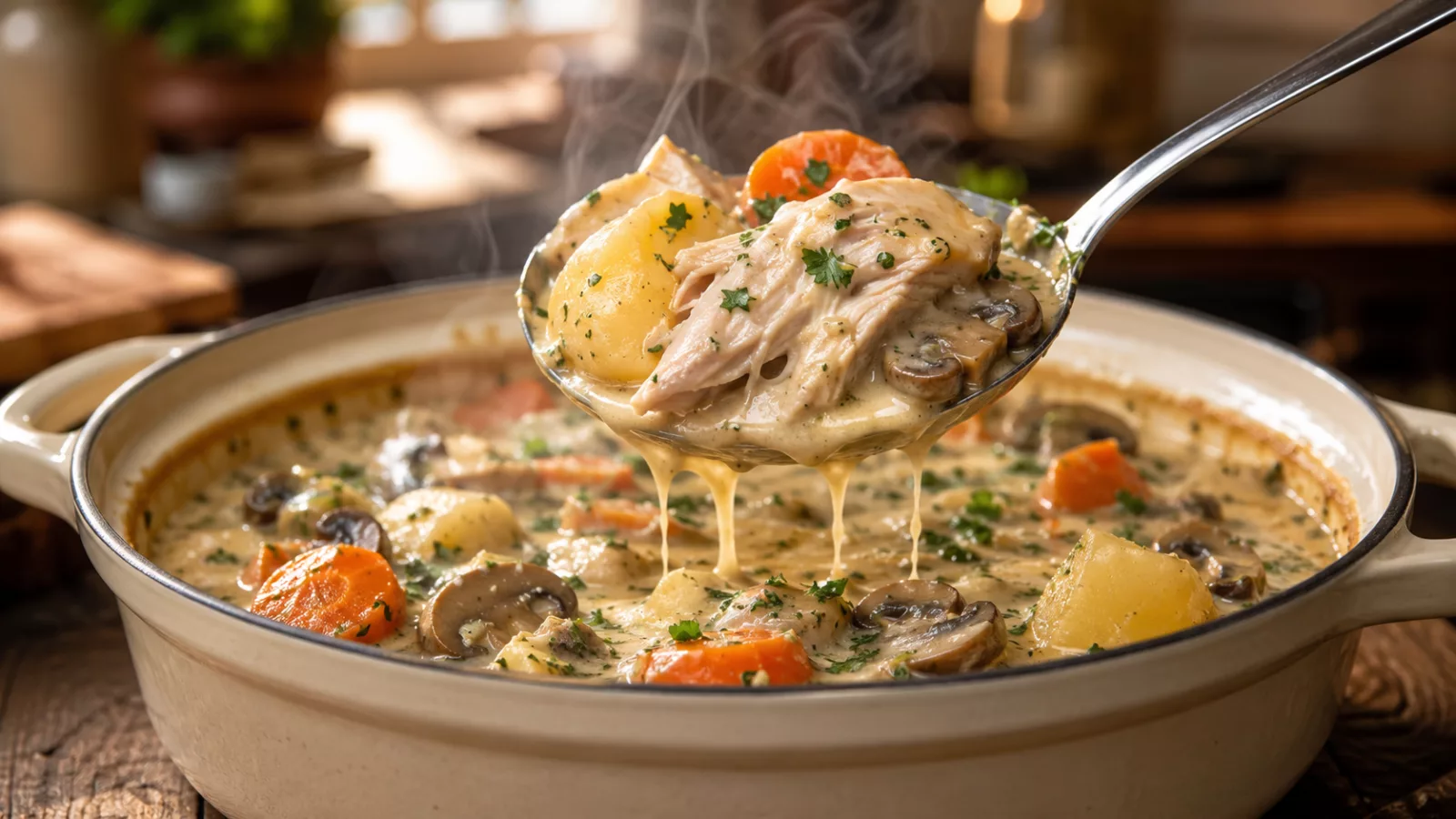 Mijoté de poulet aux légumes au cookeo 1 Mijoté de poulet aux légumes au cookeo