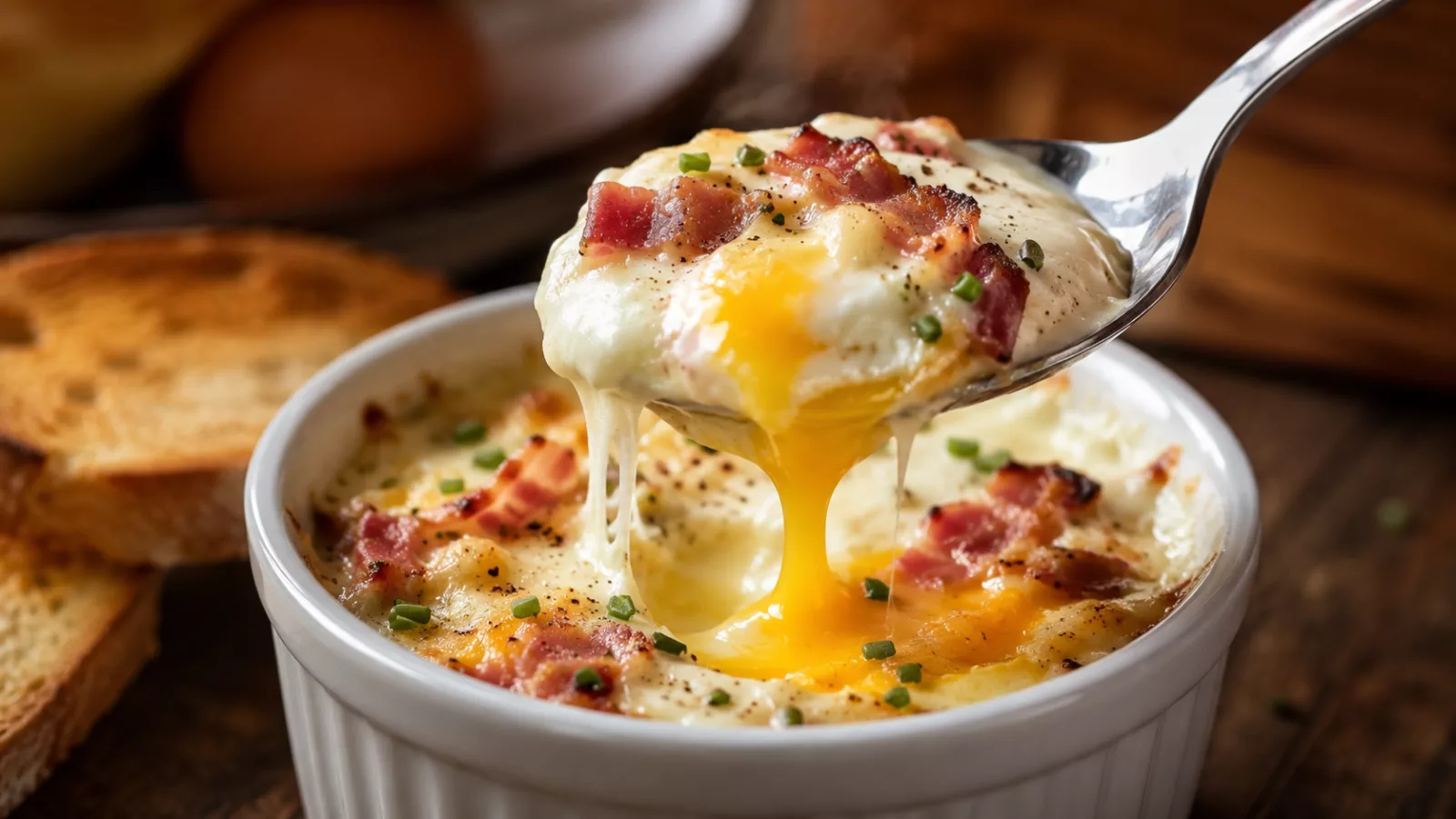 Oeuf cocotte au bacon au cookeo 1 Oeuf cocotte au bacon au cookeo