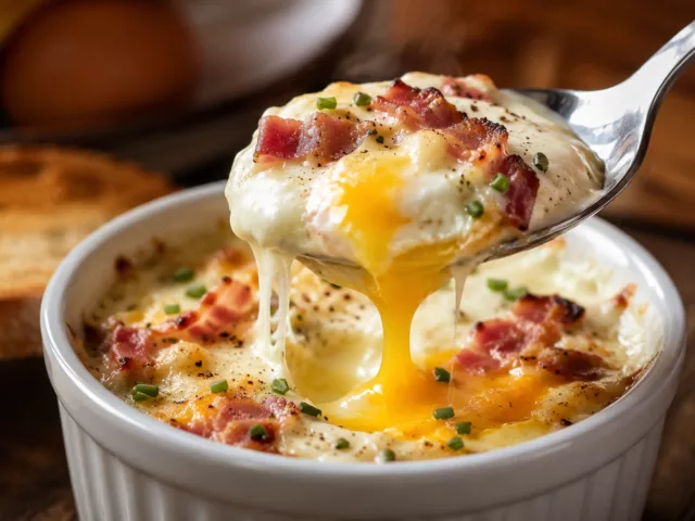 Oeuf cocotte au bacon au cookeo 2 Oeuf cocotte au bacon au cookeo
