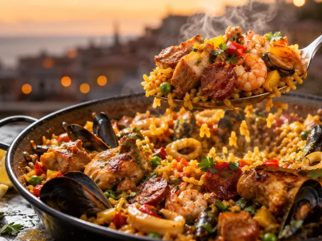 Paella de fruits de mer chorizo et poulet au cookeo 4 Paella de fruits de mer chorizo et poulet au cookeo