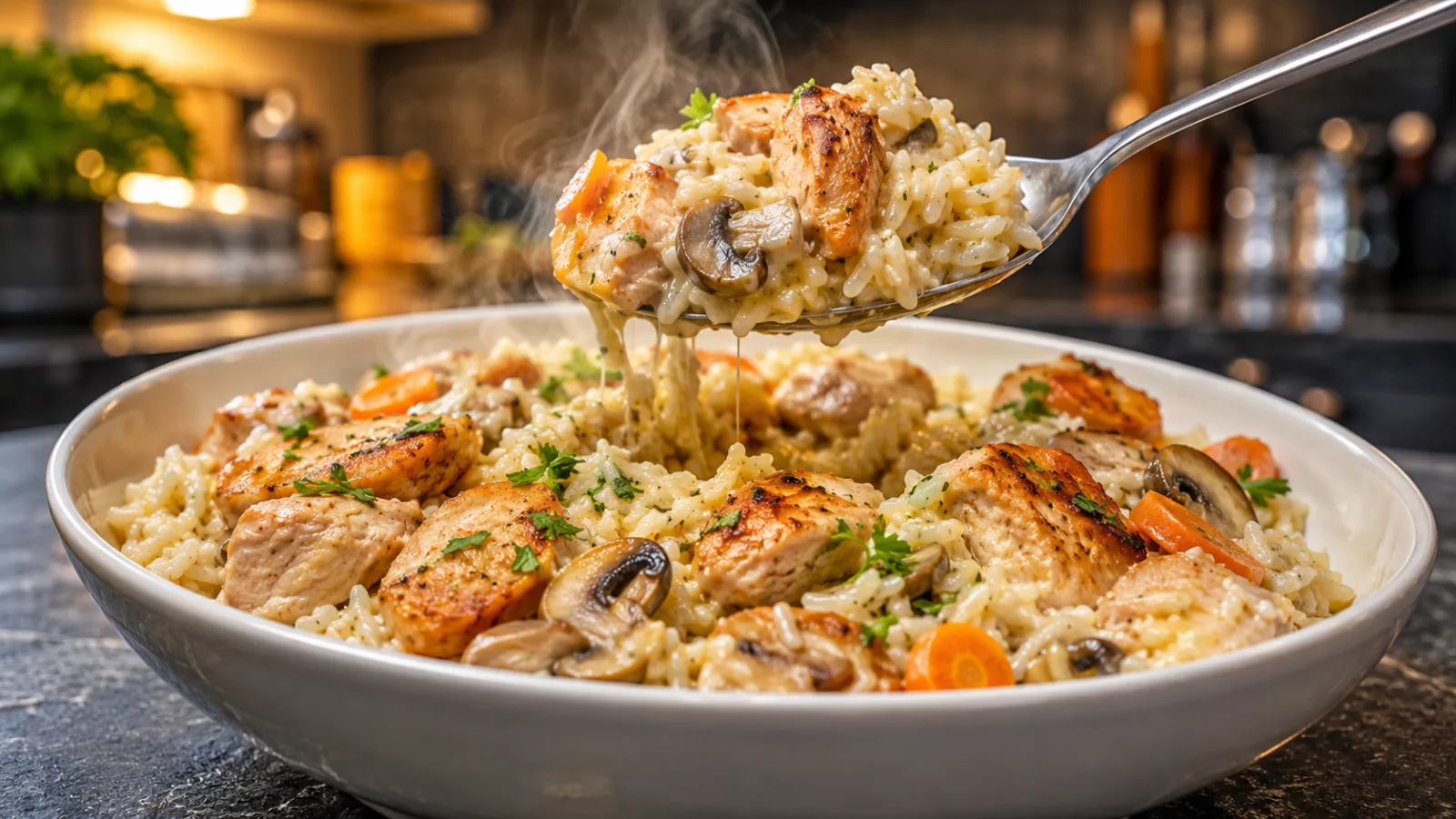 Poulet au riz pour robot cookeo 1 Poulet au riz pour robot cookeo