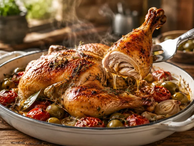 Poulet aux olives au four 2 Poulet aux olives au four