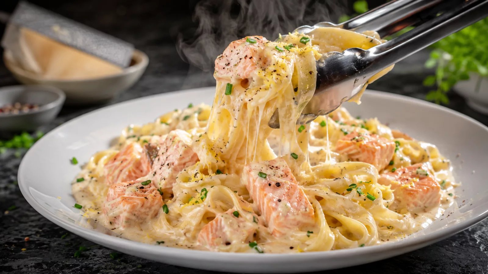 Tagiatelles au saumon frais au cookeo 1 Tagiatelles au saumon frais au cookeo