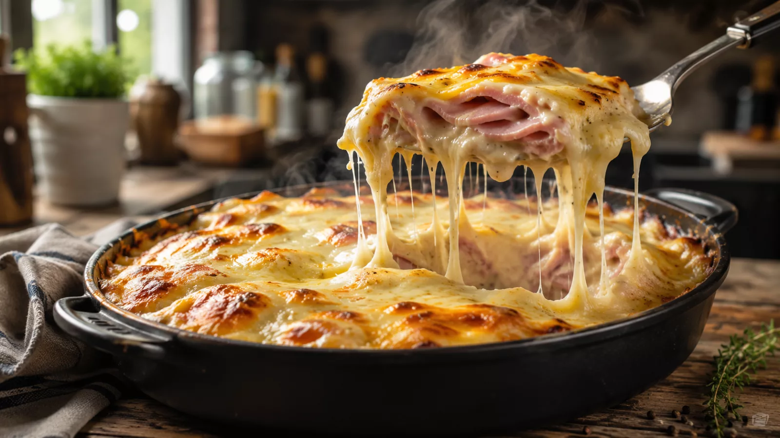 Tranches de jambon au four fondantes et gratinées 1 Tranches de jambon au four fondantes et gratinées