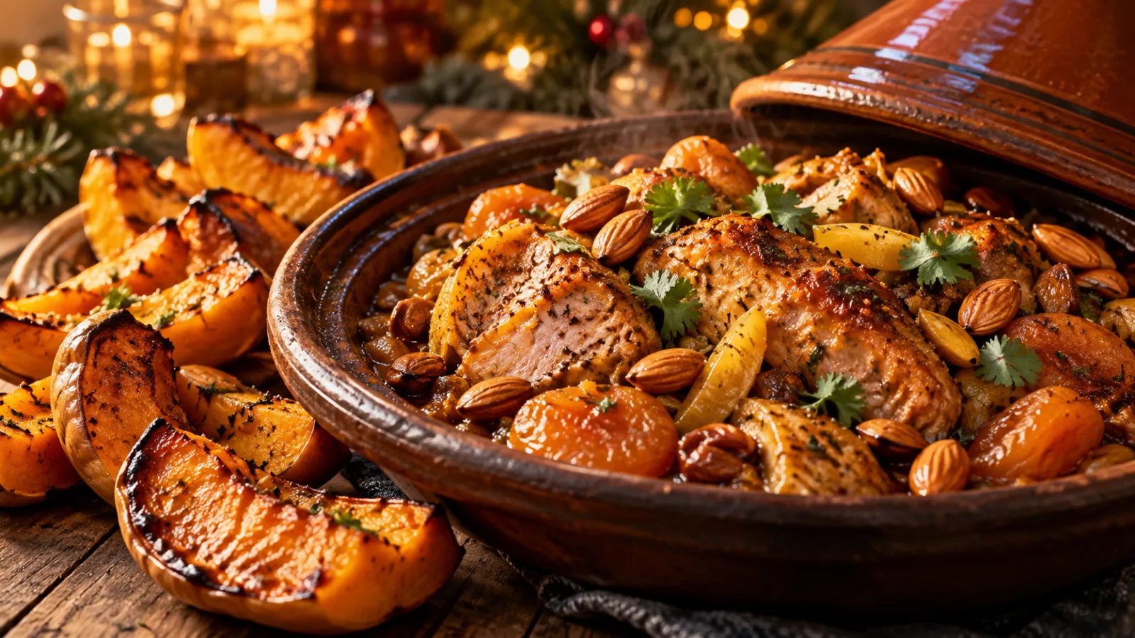 Dinde de noël façon tajine avec potatoes de butternut 1 Dinde de noël façon tajine avec potatoes de butternut