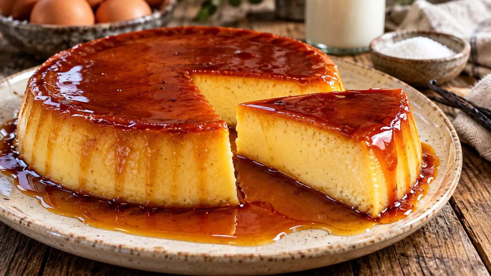 Flan aux œufs maison au cookeo 1 Flan aux œufs maison au cookeo