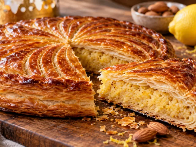 Galette des rois fourrée au citron 2 Galette des rois fourrée au citron
