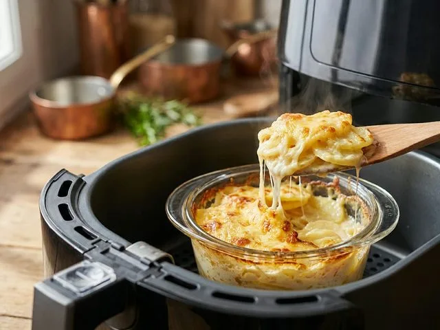 Gratins, lasagnes, flans : ces plats qu’on ne pense pas à cuire à l’airfryer 5 Gratins, lasagnes, flans : ces plats qu’on ne pense pas à cuire à l’airfryer
