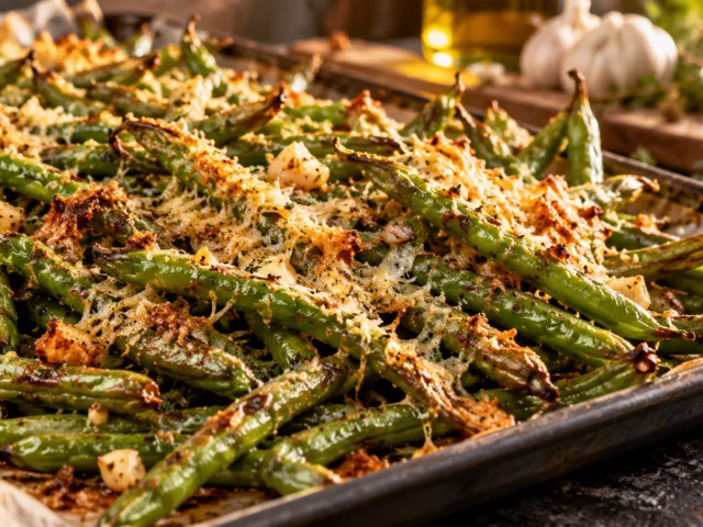 Haricots verts au four croustillants et fondants 2 Haricots verts au four croustillants et fondants