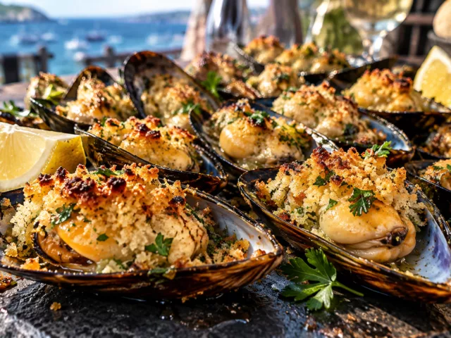 Moules au four gratinées et fondantes 2 Moules au four gratinées et fondantes