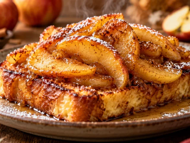 Pomme au four sur pain perdu 2 Pomme au four sur pain perdu