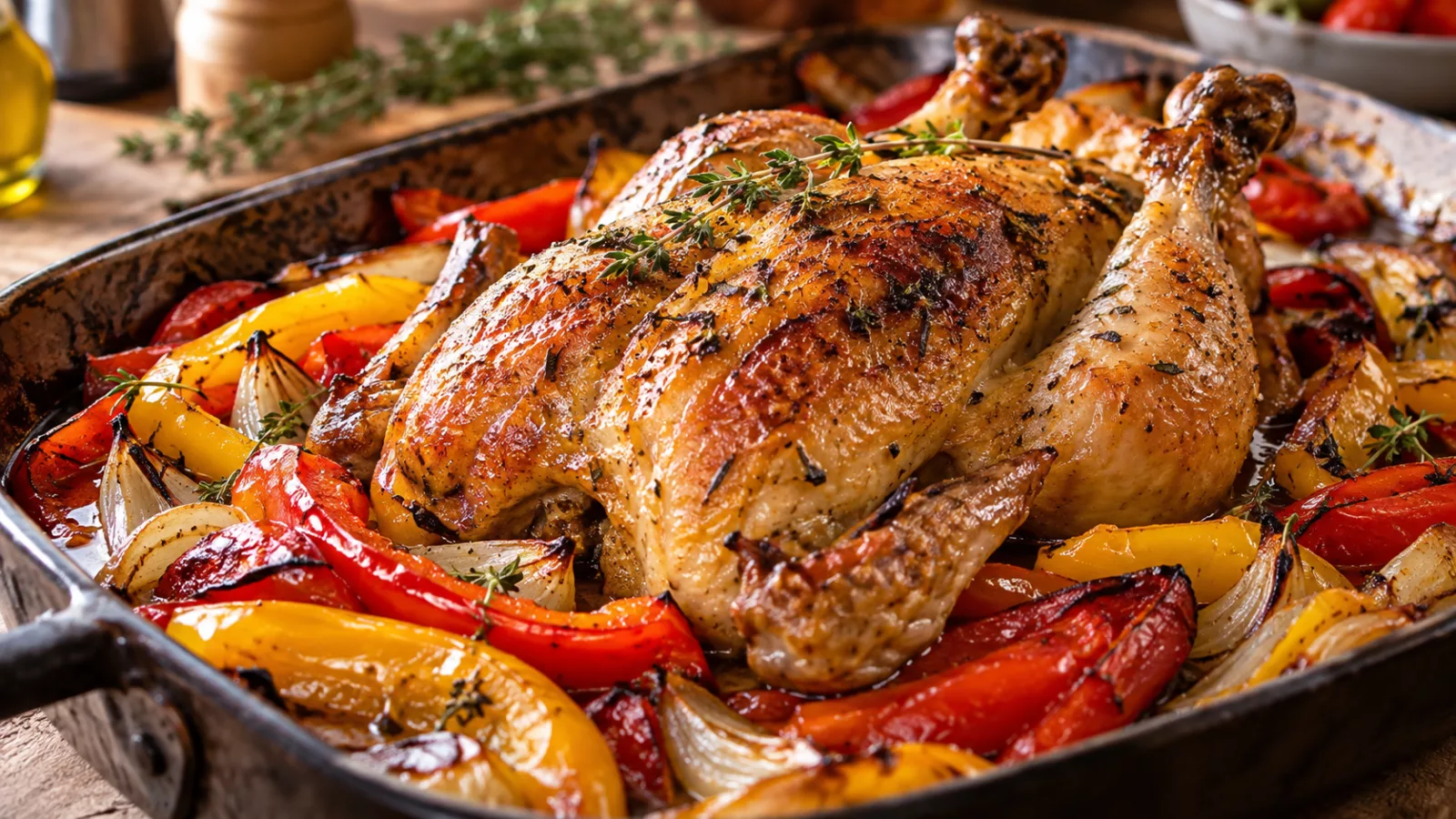 Poulet aux legumes en sac de cuisson au four 1 Poulet aux legumes en sac de cuisson au four