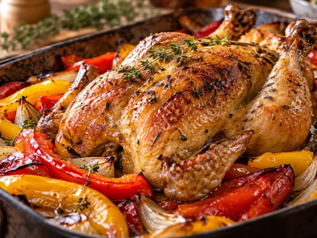 Poulet aux legumes en sac de cuisson au four 2 Poulet aux legumes en sac de cuisson au four